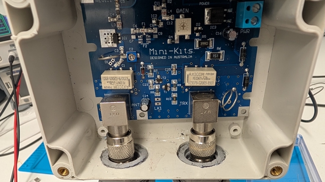 First enclosure attempt showing moisture points